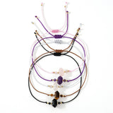 AMETHYST SEMI PRECIOUS GEMSTONE BRACELET_CWAB4642