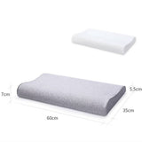 LOW PROFILE WAVE MEMORY FOAM PILLOW 3D DESIGN_CWMM8086