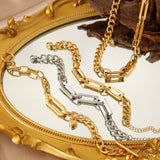 Versatile Thick Metal Chain Heavy Duty Bracelet_Cwmm3735