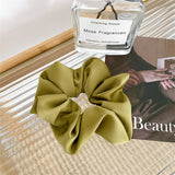 SIMPLE MONOCHROME SILK SCRUNCHIES_LARGE SIZE_CWAHA0349