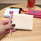 New Velvet Heart Letter Mini 3-Fold Wallet_Cwab06244