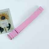 BUCKLE ADJUSTABLE SOLID COLOR BRAIDED BELT_CWABE0682