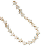 NEW FASHION BEIGE STAR BEADED NECKLACE_CWAJE1570