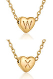 Heart Alphabet Initials Pendant Necklace_Cwaje220