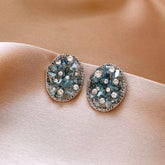 OVAL TEMPERAMENT TREND EXQUISITE EARRINGS_CWAJE2334