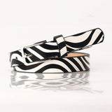 CLASSIC SIMPLE LEOPARD ZEBRA THIN BELTS_CWABE0398