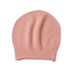 Womens Knit Beanie War Cashmere Cuffed Hat_Cwah3993