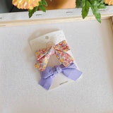 CHILDRENS FRESH FLORAL BOW HAIRPIN_CWAHA1842
