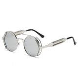 METAL ROUND FRAME STEAMPUNK METAL SUNGLASSES_CWASG0269