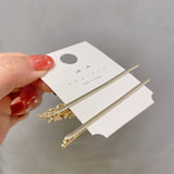 GILDED WHEAT EAR WITH RHINESTONE AND PEARL HAIRPIN_CWAHA4790