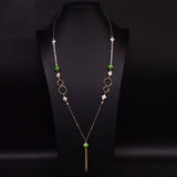 LONG BRAIDED FRESHWATER PEARL SWEATER NECKLACE_CWAJE3887