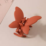 MATTE BUTTERFLY HAIR CLAW CLIP STRONG STYLISH_CWAHA0087
