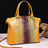 CLASSY CROCODILE PATTERN TOP HANDLE BAG_CWAB0572