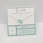 NATURAL STONE PENDANT NECKLACE WITH CARD_CWAJE1049