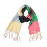 CHUNKY FRINGE STRIPE SCARF WINTER YARN WRAP_CWASC0877