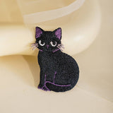 3D CAT EMBROIDERED IRON ON PATCH FOR STAIN REPAIR_CWMM5921