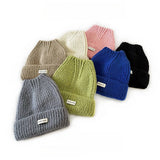 ADULT KNITTED HAT CUTE SOLID COLOR LADIES_CWAH2054