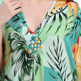 PLUS SIZE COTTON WOVEN BEACH COVER UP RESORT DRESS_CWMM6141