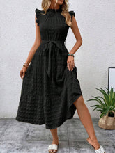Wooden Ear Edge Texture Dress