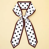 FLORAL LETTER SCARF HAIR TIE RIBBON_CWASC0081