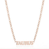 SIMPLE TWELVE ZODIAC STAINLESS STEEL GOLD NECKLACE_CWMM2726