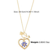 NEW ANGEL SWORD LOVE FLOWER NECKLACE FOR WOMEN_CWAJE2953