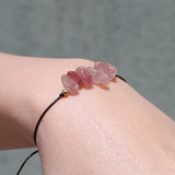 CRUSHED STONE TRIO BRAIDED BRACELET_CWAJE2103