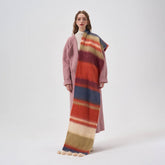 COLORBLOCK STRIPE SCARF FAUX CASHMERE WRAP_CWASC2344