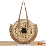 SIMPLE ROUND SHOULDER STRAW BAG_CWAB2016