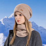 Winter Warm Earmuffs Hat And Scarf Set_Cwasc1118