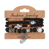 BOHEMIAN PALM EYES CROSS BRACELET_CWAJE2216
