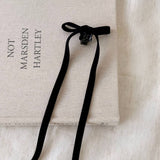 Velvet Ribbon Bow Hair Clip Ballet Style_Cwaha08047