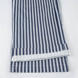 Striped Straight-Leg Wide-Leg Cargo Pants