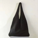 Cwab4568_Hollow Knit Large Capacity Shoulder Tote Bag