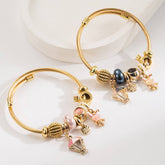 RHINESTONE BALLOON BUNNY ALLOY BRACELET_CWMM8614