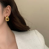 Womens Versatile Metal Elegant Hoop Earrings
