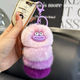 Ugly And Cute Caterpillar Bag Pendant Car Keychain_Cwmm2481