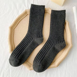 SOLID COLOR ALL MATCH WARM STACKED SOCKS_CWMS1064