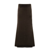 Vintage Brown Low Fanny Pack Velvet Skirt