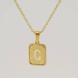 FASHION 26LETTER STAINLESS STEEL PENDANT NECKLACE_CWAJE0678