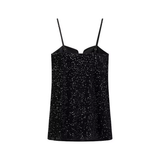 Womens French Style Sequin Embroidered Dress_Cwdmd5821