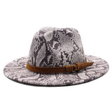 Wool Hat Snake Patte Casual Hat Jazz Hat Felt Hat_Cwah2592