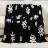 CHRISTMAS SNOWFLAKE KNITTED JACQUARD BLANKET_CWMM1476