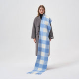 32 WOOL COLORBLOCK PLAID SCARF SOFT WARM_CWASC2365