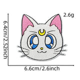 GIRL CARTOON MAGIC WARRIOR EMBROIDERED PATCH_CWMM4069