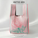 Flower Series Versatile Knitted Bag