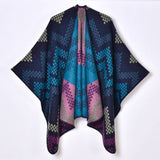 SIMPLE JACQUARD THICKENED CARDIGAN SHAWL_CWASC0951