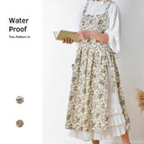 COTTON FLORAL PRINT APRONS WITH POCKETS VINTAGE_CWMM3292