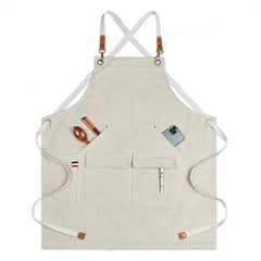 Cwmm1830_Denim Canvas Apron Multi-Functional Home Work Apron