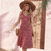 Summer Sexy Halter Slim Split Dress